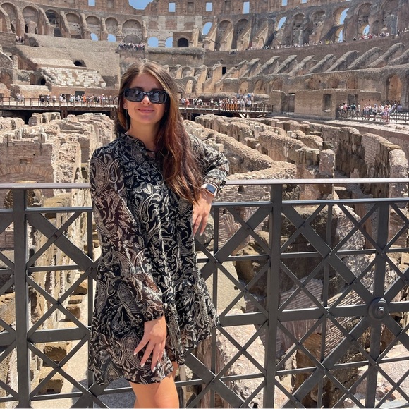 Zara PRINTED SHORT DRESS - Picture 5 of 6